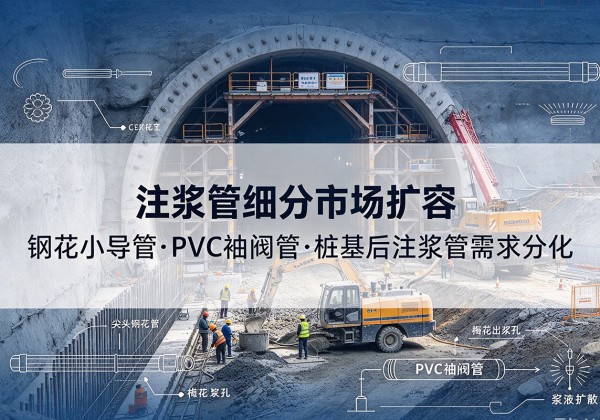 南湖注浆管细分市场扩容，隧道钢花小导管、PVC 袖阀管、桩基后注浆管需求分化